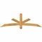 Ekena Millwork Alberta Rough Sawn Timber Gable Bracket, Western Red Cedar, 72"W x 24"H x 4"D x 4"F, 8/12 Pitch GBW072X24X0404ALB00RWR - alternate 1